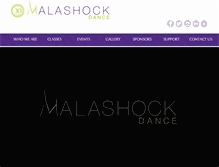 Tablet Screenshot of malashockdance.org